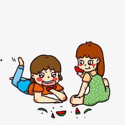 吵架吃瓜动画视频素材无水印,吃瓜群众围观无水印素材